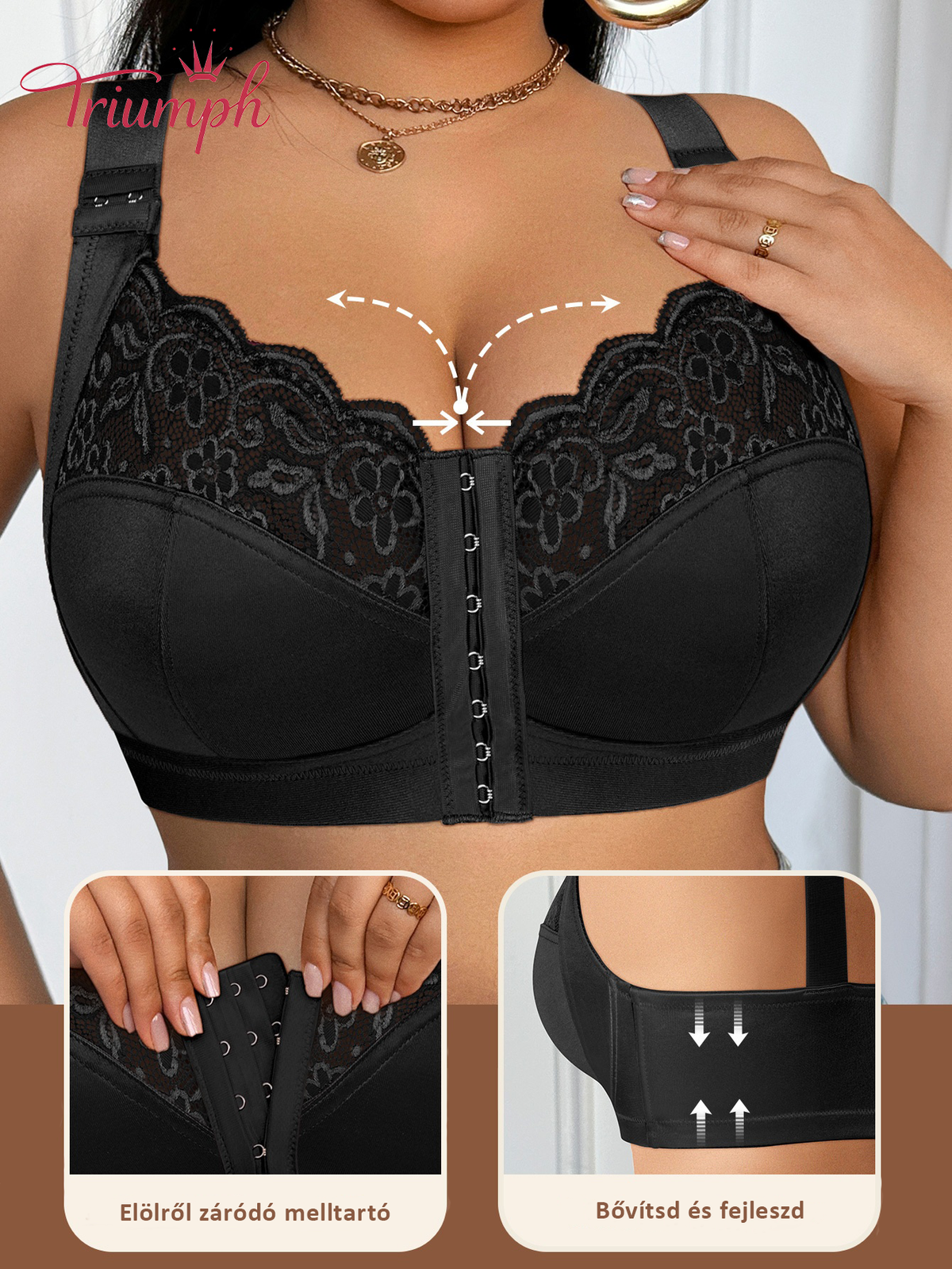 Triumph® 4 db 📍Plus size elölzáras melltartó