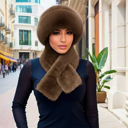 💖 Plüss halászsapka, hogy egész télen melegen tartson + ingyenes, hozzá illő sál