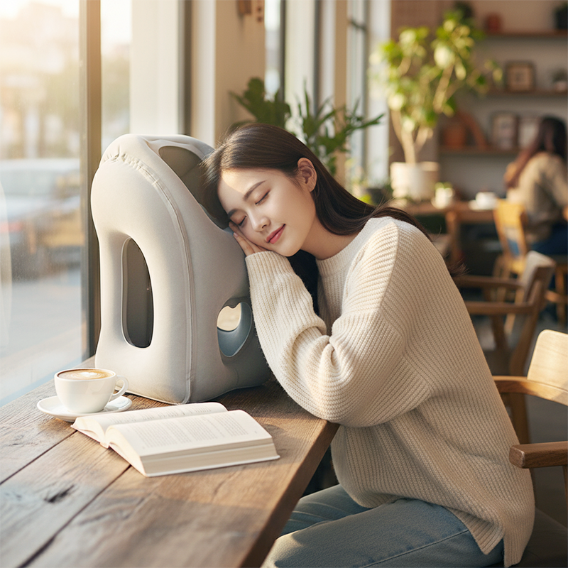 😴Ergonomikus felfújható utazópárna - Kényelmes és praktikus