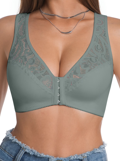 Triumph – 4 részes szett 👑, kényelmes, nyomtatott csipkés melltartó