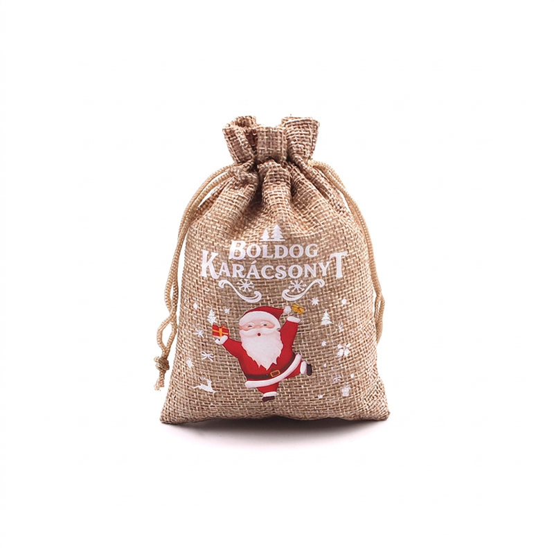 🎄✨ Karácsonyi zsákvászon ajándéktasak húzózsinórral: Stílusos csomagolás másodpercek alatt – búcsú a drága csomagolópapírtól és a ragasztószalag bajlódásától! 🎅🎁
