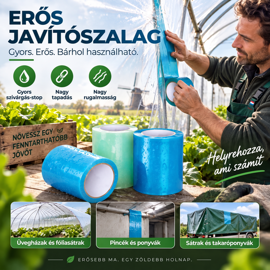 ✨ Vízálló üvegházi fólia javítószalag, rendkívül erős tapadással