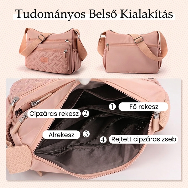 💗 Klasszikus, luxus és tágas, strapabíró válltáska