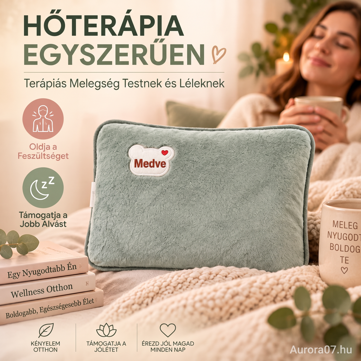 🧊 Újratölthető fűtőzsák puha plüss borítással – téli kéz- és testmelegítő🧤❄️