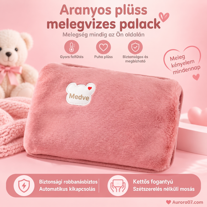 🧊 Újratölthető fűtőzsák puha plüss borítással – téli kéz- és testmelegítő🧤❄️